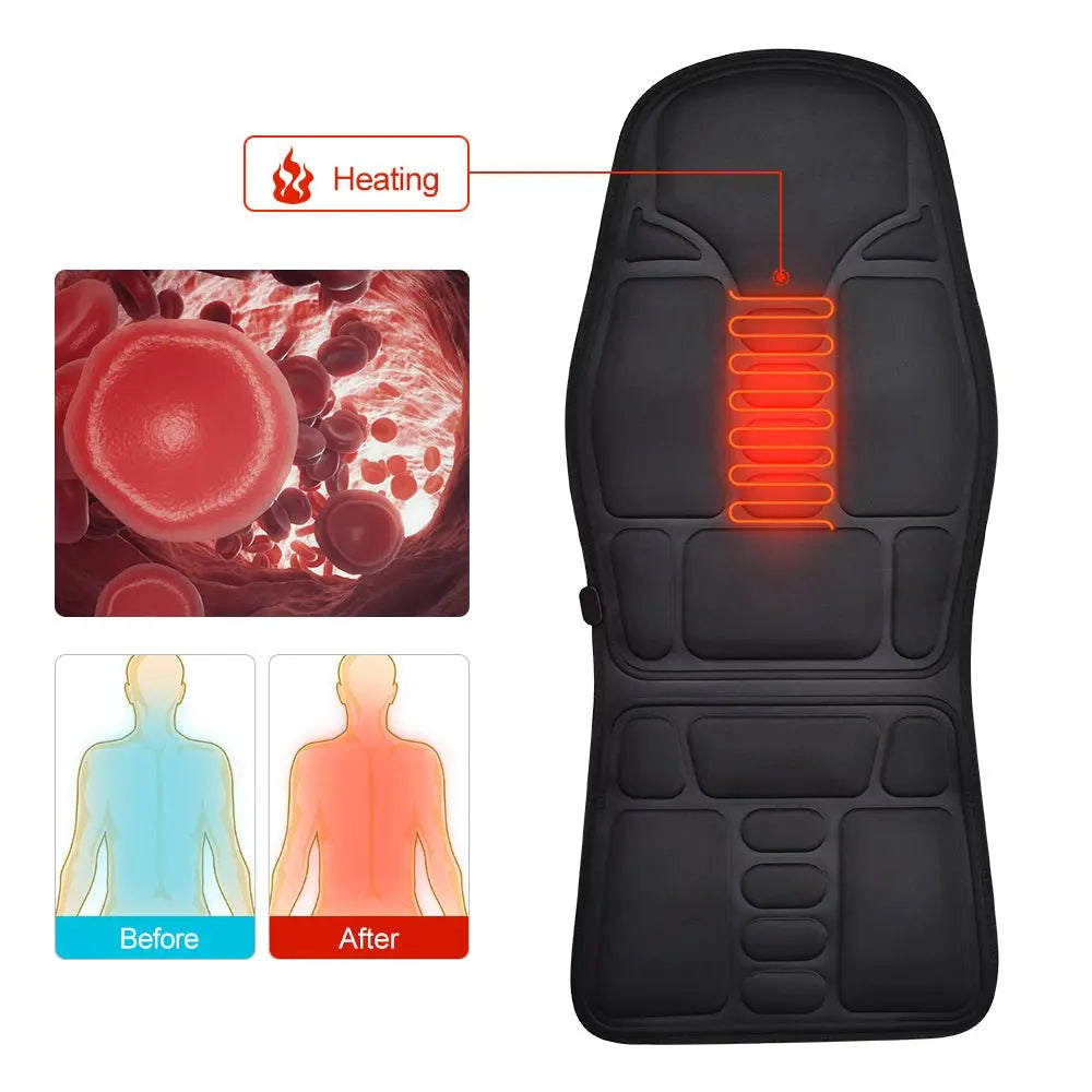Massage Seat Topper | Portable Massage Seat Topper | Luxury Massage Seat Topper | Massage Seat Cushion with Heat Therapy