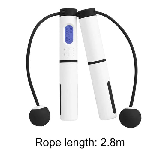 Cordless Skipping Rope with LCD Counter | Smart Fitness Gear for Fast Fat Burn| Digital Smart Jump Rope Without Cord Trendyzio Trendyzio Black 