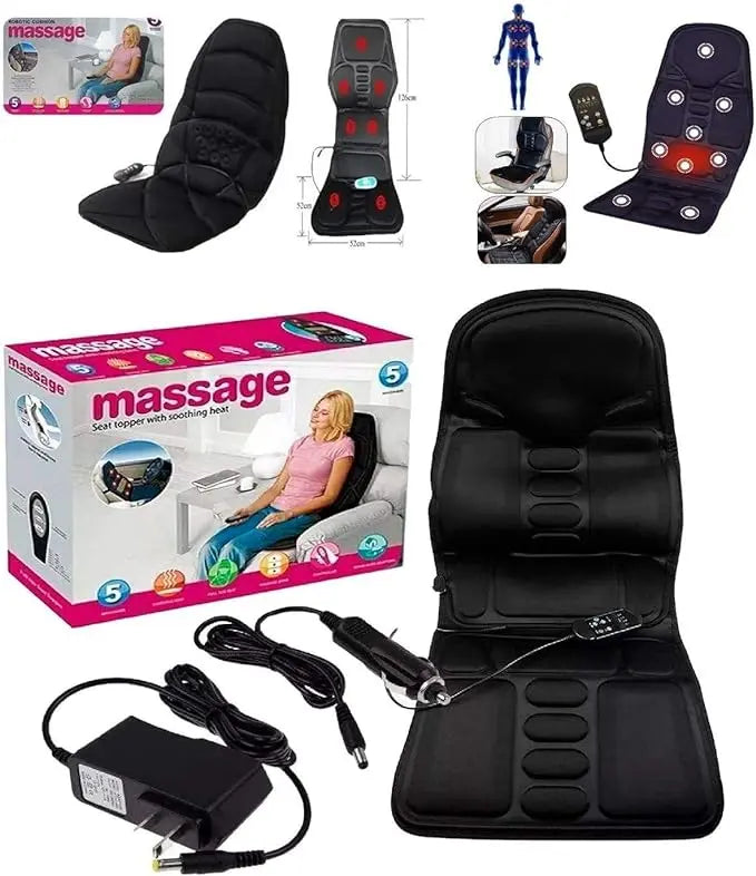 Massage Seat Topper | Portable Massage Seat Topper | Luxury Massage Seat Topper | Massage Seat Cushion with Heat Therapy